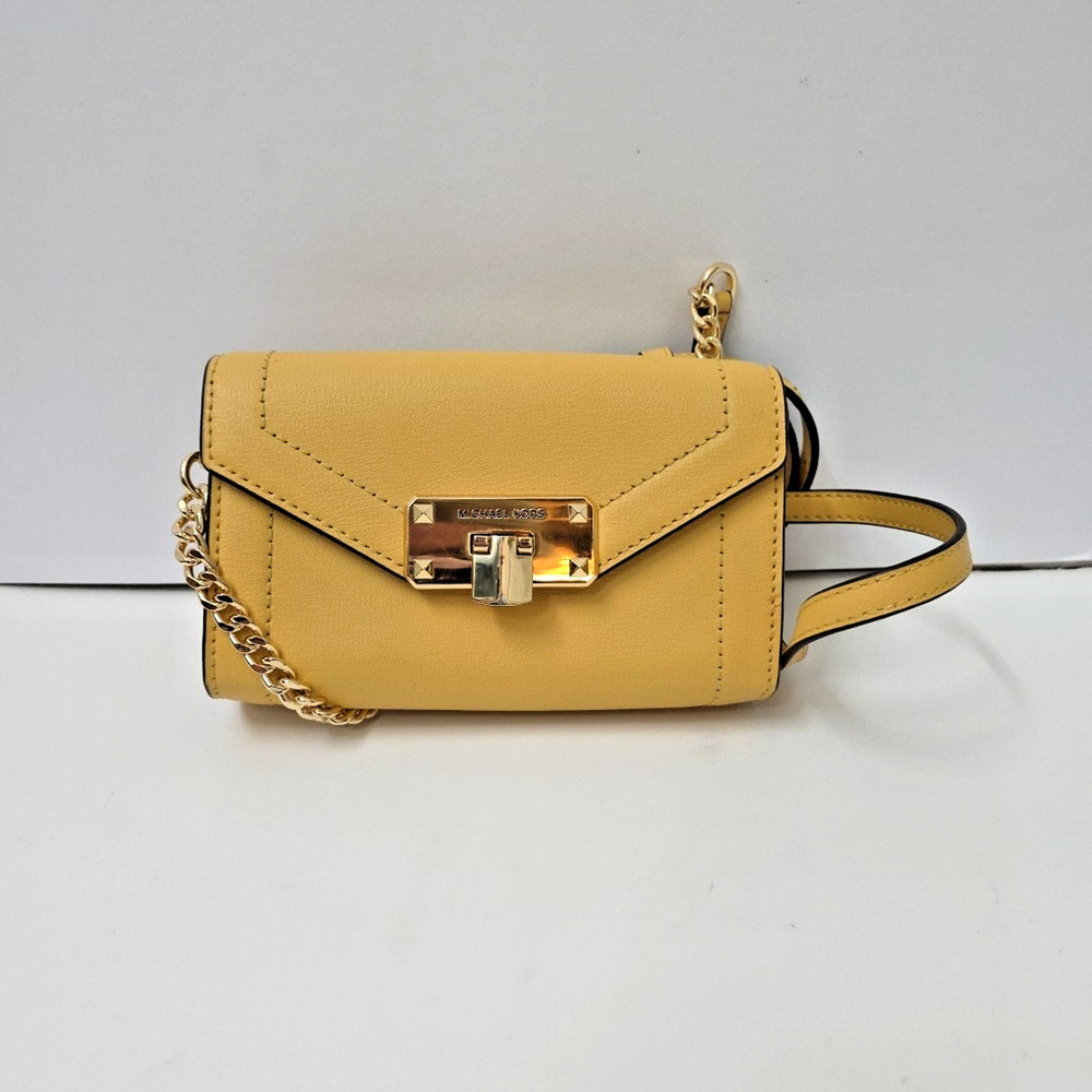 Rare Michael Kors Kinsley Small Leather Convertible Belt Or Crossbody Purse - Picture 13 of 13